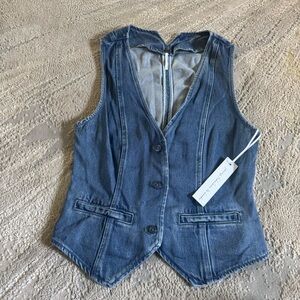 Young Fabulous & Broke Blue Denim Vest
